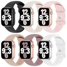 10 pack of colorful silicone sport bands for Apple Watch