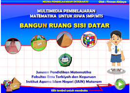 Eksperimentasi model pembelajaran interaktif materi bangun ruang sisi lengkung ditinjau dari aktivitas. Pustaka Matematika Media Interaktif Bangun Ruang Sisi Datar Menggunakan Adobe Flash