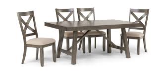 Omaha Dining Table With 4 Chairs Hom Furniture White Dining Table Set Modern Dining Room Tables Teak Dining Table