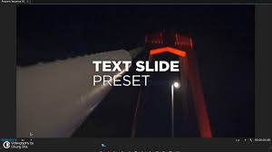 Edit and craft professional video w/ flexible and efficient adobe tools. Text Slide Preset Tutorial For Premiere Pro By Chung Dha Youtube