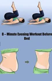 8 Minute Evening Workout Before Bed Evening Workout Workout Easy Workouts