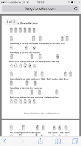 Something In The Way She Moves Uke Chords Something In The Way Uke Songs Uke