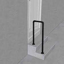 Outdoor wrought iron stair railing design, metal products iron beautifully light stained wood stair railing stainless steel. Decking Fencing U Shaped Industrial Wrought Iron Stair Railing For Garden Loft Stairs Non Slip Safety Support Poles For Elderly Stair Banister Handrail For Outdoor Steps Building Materials