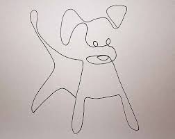 How to draw one line animals. One Line Drawing Dog Dog Line Drawing Simple Line Drawings Dog Line Art