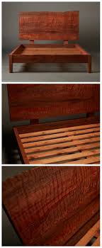 Highly Figured Old Growth Redwood Headboard With Redwood Bedframe Live Edge Custom Furniture Live Edge Furniture Wood Headboard Custom Furniture Design