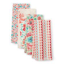 The Pioneer Woman 4 Pack Gorgeous Garden Kitchen Towel Walmart Com Pioneer Woman Kitchen Pioneer Woman Kitchen Towel Set