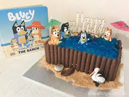 Make someone's birthday truly a day at the beach by using the sun and sand as inspirations for her cake. Bluey The Beach Birthday Cake Recipe Instructions What S On For Adelaide Families Kidswhat S On For Adelaide Families Kids