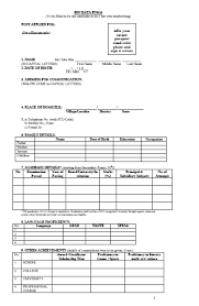 Is a biodata format for marriage the same as biodata format for job applicants? 11 Biodata Form Templates Word Excel Samples