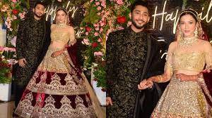 He will have blonde hair in this comeback.? In Pics Gauahar Khan Zaid Darbar Wedding Reception Photos Out Couple Look Regal In Custom Made Outfits