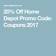 20 Off Home Depot Promo Code Coupons 2017 Home Depot Coupons Home Depot Kohls Promo Codes
