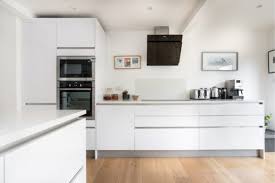 cream & black kitchen units blax kitchens