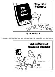 Zacchaeus repented to jesus all he had done wrong to people and offered to repay the money. Tiny Bible Treasures My Coloring Book Zacchaeus Meets Jesus My Wonder Studio