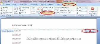 Cara Membuat Halaman Yang Berbeda Pada Word 2007 Terkait Perbedaan