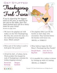 Find your favorite and dig in. Thanksgiving Food Trivia