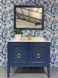 Alfresco Palm Leaf Navy Palm Leaf Wallpaper Alfresco Palm Wallpaper