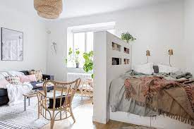 Alvhem Makleri Och Interior Apartment Room Apartment Bedroom Decor Small Studio Apartment Decorating