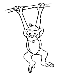 The phoenix comic bunny vs monkey colouring. Hanging Monkey Coloring Pages Hanging Monkey Template Bfree Printable Coloring4free Coloring4free Com
