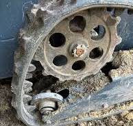 Where to find a replacement idler wheel for an EG360 excavator?