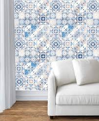 pattern wallpaper blue peel and stick