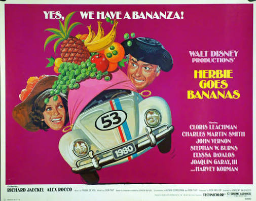 Herbie Goes Bananas USA 1980 – Drivepast Original Movie Posters & Vintage  Movie Paper