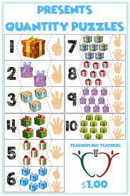 Presents Quantity Puzzles 1 10 Show Me Fingers Version School For Ky Christmas Cards Drawing Puzzle Numbers 1 10