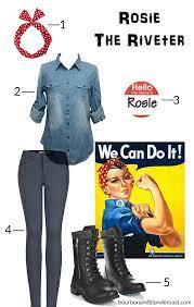 Rosie The Riveter Halloween Costume Easy Halloween Costumes Rosie The Riveter Halloween Costume Cute Easy Halloween Costumes
