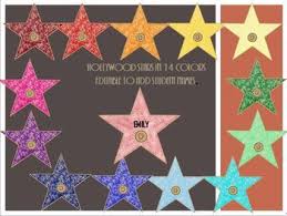 hollywood stars in all colors editable hollywood