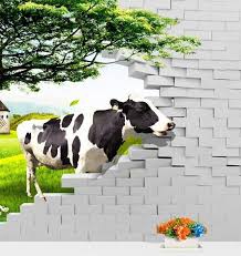 Unlike paste the wall wallpaper peel and stick wallpaper is suitable for all homes and businesses. Self Adhesive Large Wallpaper Removable Wall Mural Wall26 A Cattle Standing In A Street In Black And White Home Decor Home Living