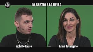 Stasera parte sanremo 2021 e, dopo il successo della passata edizione, amadeus ha voluto achille lauro come uno degli ospiti fissi della kermesse canora. Anna Tatangelo Achille Lauro E Il Sesso Tre Volte Alla Settimana Le Iene