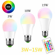 E27 Led 16 Change Color Rgb Daylight White Flash Light Bulb Lamp 5 10 15 W 85 265v Rgb Led Light Spotlight Ir Remote Control 4 Modes Wish