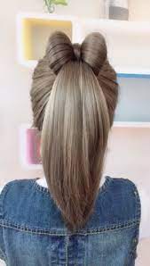 Beautiful Bow Hairstyle Video Bow Hairstyle Hairstyle Cute Hairstyles For Short Hair