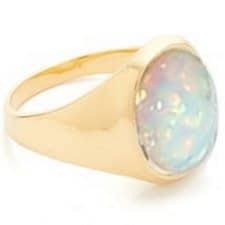 You'll be able to mark your mistakes quite easily. Coffee Break Oval Opal Signet Ring Corporette Com