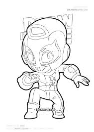 It has an outer, heavy outline and can be used as a coloring page. How To Draw Max Brawl Stars Draw It Cute Boyama Kitaplari Boyama Sayfalari Cizimler