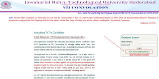 Jntuh Od Apply Online 2020 Original Degree Application Form Registration Jntu hyderabad has released ix convocation notification 2020.