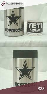 Yeti Koozie With A Dallas Cowboys Decal Yeti Koozie Koozies Dallas Cowboys
