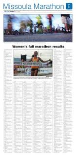 Missoula Marathon results by Missoulian