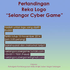 N16 sungai tua jawatan : Selangor Cyber Games Pertandingan Reka Logo Selangor Cyber Game