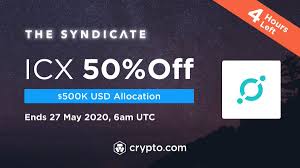 Currently modestly valued at $1.6m, the project seems to us a candidate for potentially interesting performances in 2020. Crypto Com On Twitter Have You Subscribed For Icx On The Syndicate At 50 Off 4 Hours Left To Subscribe Stake Cro To Participate Details Here Https T Co Fh3vekoib2 Icx Https T Co Atnw8ktini