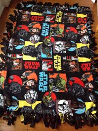 100 % polyester mått ca: Star Wars Fleece Tie Blanket Throw 43x55 Child Etsy Fleece Tie Blankets Tie Blankets Tye Blankets