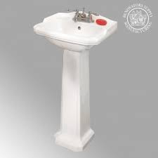 Cloakroom 19 Pedestal Bathroom Sink In White With Overflow 19355 Enjoy free shipping on most stuff, even big stuff.