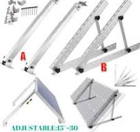 Solar Panel Mounting Brackets Adjustable Angle Tilt Mount Fixing Wall  Rooftop | eBay