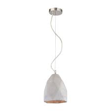 Titan Lighting Tsar 1 Light Polished Concrete Pendant Tn 998382 The Home Depot In 2020 Concrete Pendant Polished Concrete Pendant Lighting
