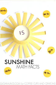 Sunshine Math Facts Game Coffee Cups And Crayons Math Fact Games Math Facts Math For Kids