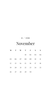 Images come in both monday and sunday start to suit your preferences! Emma S Studyblr November Minimalist Serif Phone Wallpapers Here