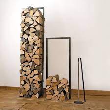 Firewood holder keeps it organized and on the ground. Wood Tower Outdoor Fire Pit Area Use Multiple As A Partial Privacy Screen Indoor Firewood Rack Firewood Storage Indoor Firewood Storage