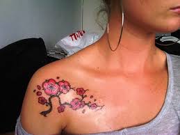 Cherry blossom is known for its full blooming. 55 Superb Cherry Blossom Tattoos On Shoulder