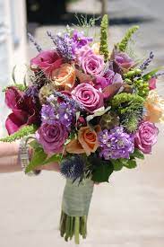 Petals And Baskets Aka Rainbow Balloons Flowers Gifts Flower Bouquet Wedding Colorful Bridal Bouquet Bridal Bouquet