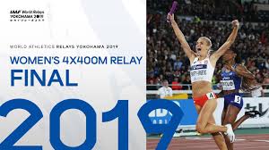 Darrien lipscomb, jacob rodin, cody roder and adrian harris clocked 3:11.06 to take 23rd place overall. World Athletics Women S 4x400m Relay Final World Athletics Relays Yokohama 2019 Facebook