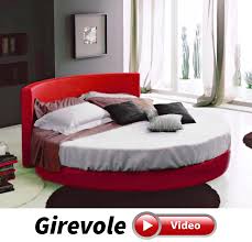 Letti matrimoniali letto matrimoniale rotondo in pelle nera 180x200cm laval quest'originale letto in vera pelle dal design circolare trasformerà la vostra stanza in un'oasi di pace. Ring Lux Letto Rotondo Matrimoniale Con Testiera