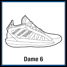 These shoes vary in style, size, material, and colour, making it easy to find the right pair for your specific needs. Adidas Dame 6 Sneaker Coloring Pages Created By Kicksart